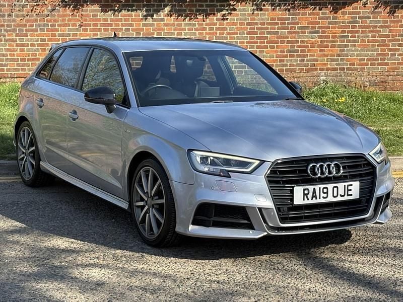 Used Audi A3 Black Edition 2019 Silver Sedan