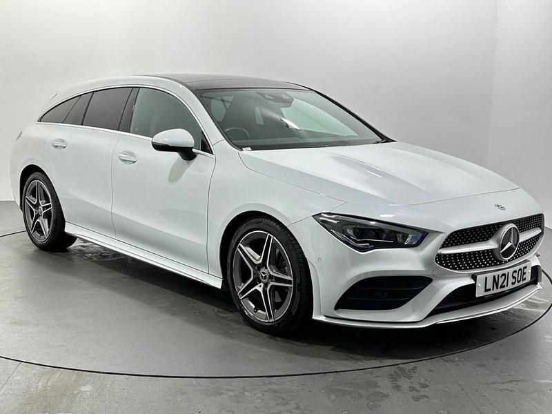 White Used 2021 Mercedes CLA180 Shooting Brake AMG Line Premium Plus Estate | £21,489 (Fair price) - Image 1/3