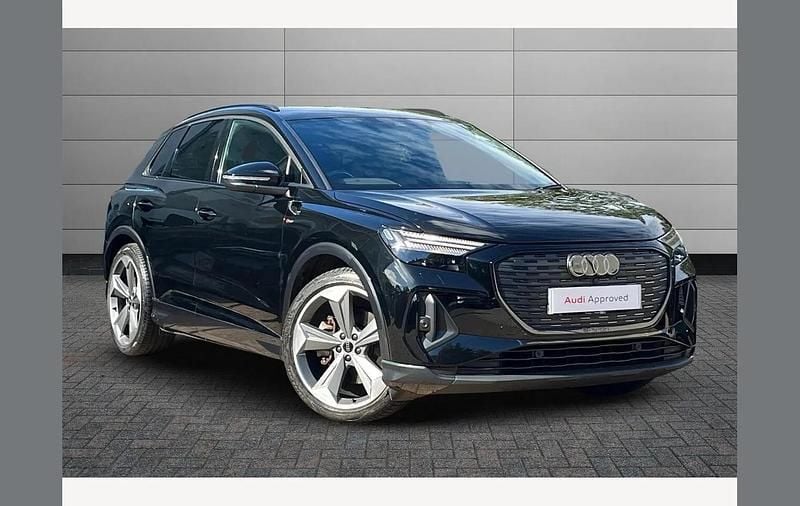 Mythos black Used 2023 Audi Q4 e-tron Black Edition SUV | £31,470 (A bit pricey) - Image 1/4