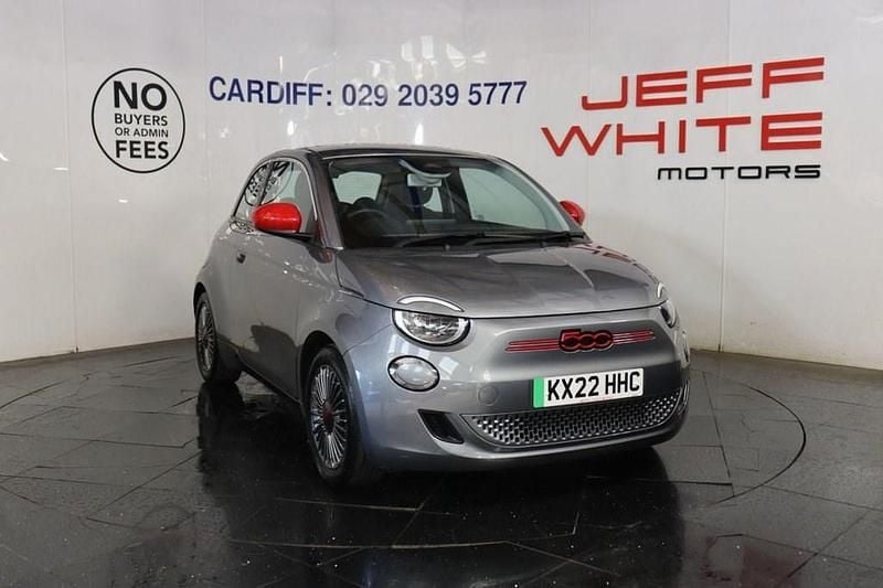 Grey Used 2022 Fiat 500e Red Hatchback | £9,988 (Good price) - Image 1/4