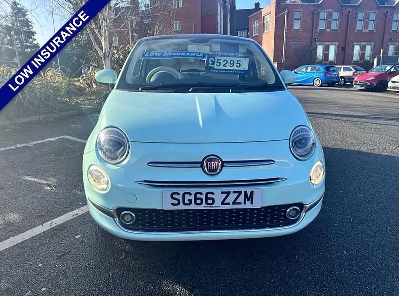 Used Fiat 500 Lounge 69 HP (50 kW) 2016 Green Hatchback