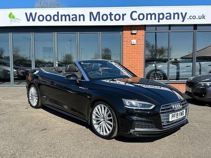 Used Audi A5 Cabriolet S-Line 190 HP (139 kW) 2019 Black Cabriolet