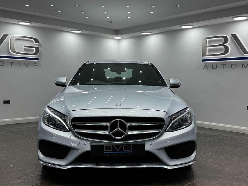 Used Mercedes C220 AMG line 170 HP (125 kW) 2017 Silver Sedan