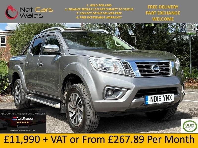 Grey Used 2018 Nissan Navara Tekna Pickup | £11,990 (Fair price) - Image 1/4