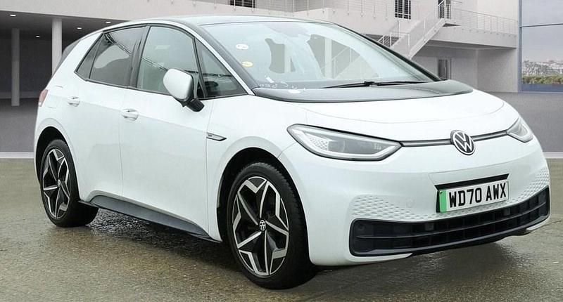 Used VW ID.3 Pro 150 kW (204 HP) 2020 White Hatchback