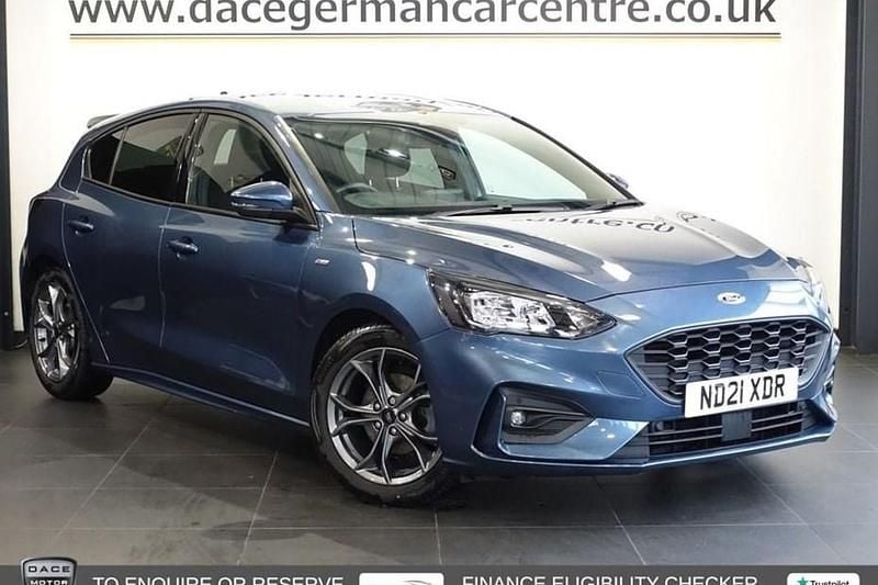 Used Ford Focus ST-Line 120 HP (88 kW) 2021 Blue Hatchback