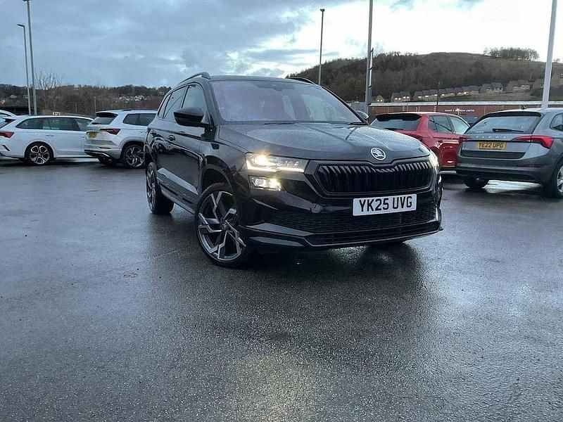 Black Used 2025 Skoda Karoq SportLine SUV | £26,795 (Good price) - Image 1/4