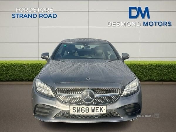 Used Mercedes C200 AMG line 184 HP (135 kW) 2019 Grey Coupe