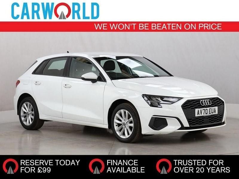 White Used 2020 Audi A3 Comfort Hatchback | £10,981 (Good price) - Image 1/3