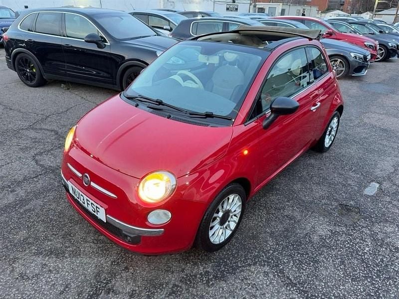 Used Fiat 500 Lounge 2013 Red Cabriolet