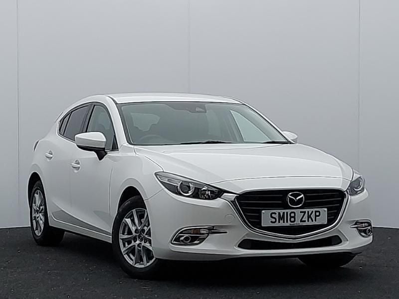White Used 2018 Mazda 3 Hatchback | £10,498 (Fair price) - Image 1/4
