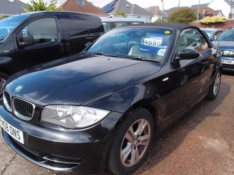 Black Used 2008 BMW 120 Cabriolet Sport Line Cabriolet | £4,695 - Image 1/2