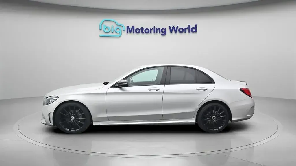 Used Mercedes C220 AMG line 194 HP (142 kW) 2021 Silver Sedan