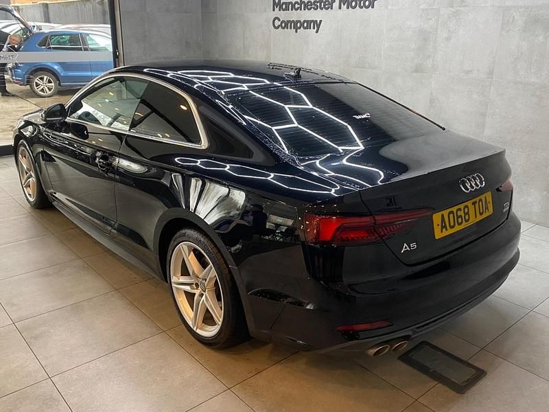 Used Audi A5 S-Line 190 HP (139 kW) 2018 Black Coupe