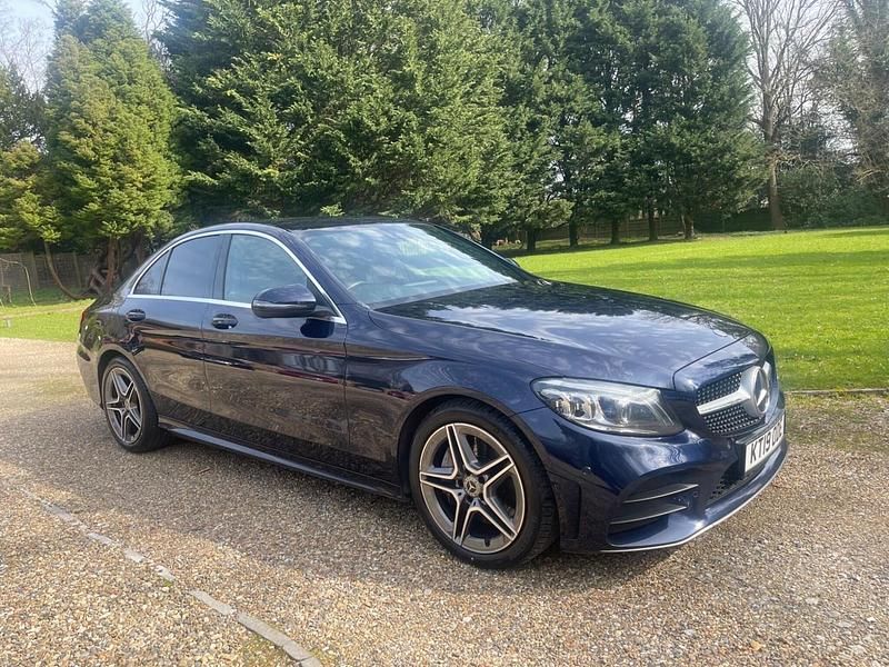 Used Mercedes C300 AMG Line Premium 2019 Blue Sedan