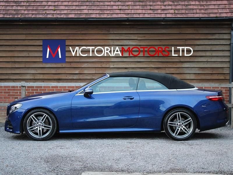 Used Mercedes E220 AMG Line Premium 2020 Blue Cabriolet