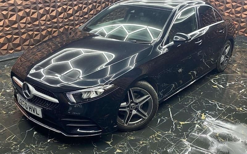 Used Mercedes A180 AMG line 136 HP (100 kW) 2020 Black Sedan