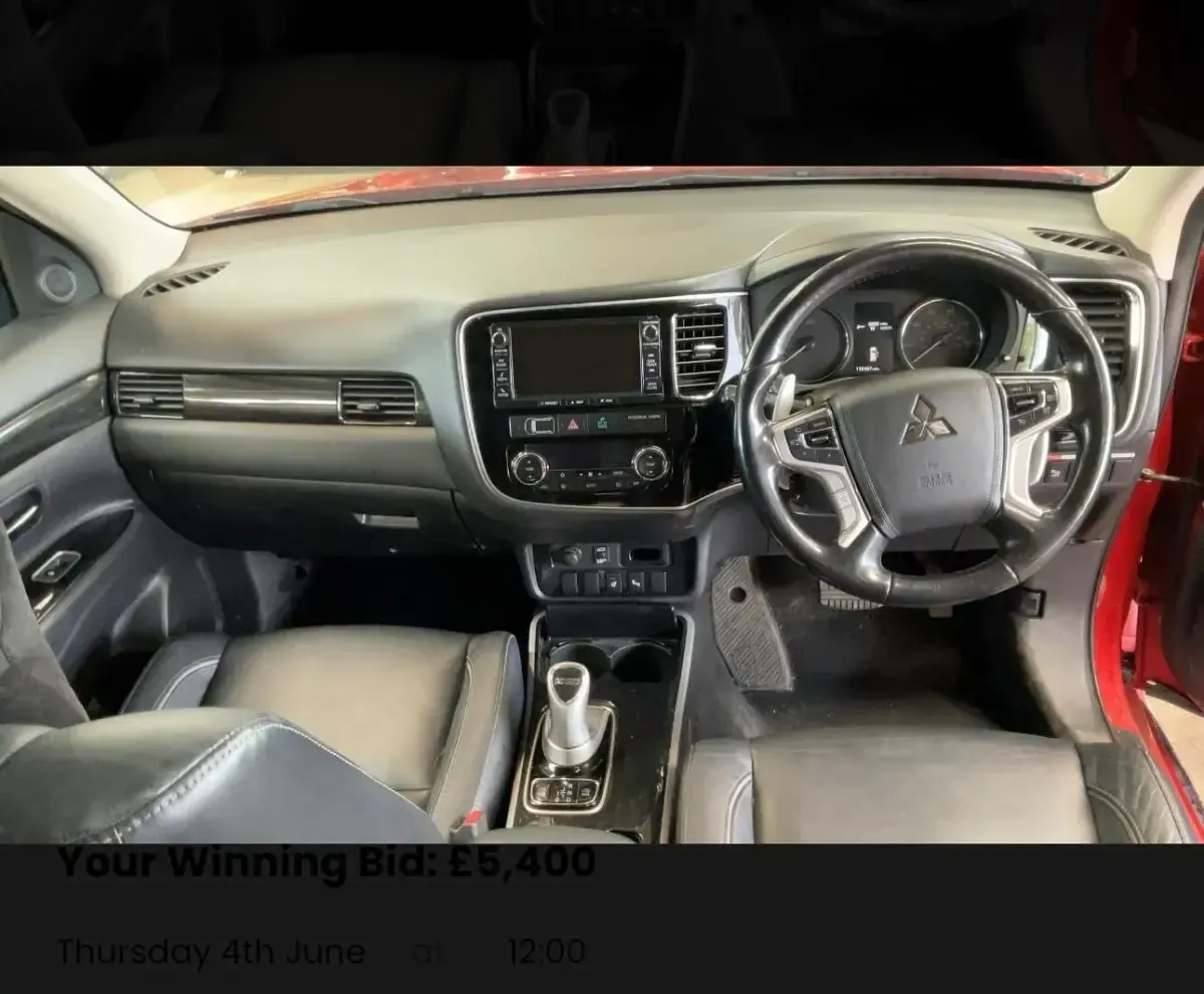 Used Mitsubishi Outlander P-HEV 2017 Red Estate