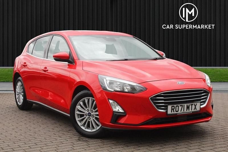 Red Used 2022 Ford Focus Titanium Hatchback | £11,885 (Good price) - Image 1/4