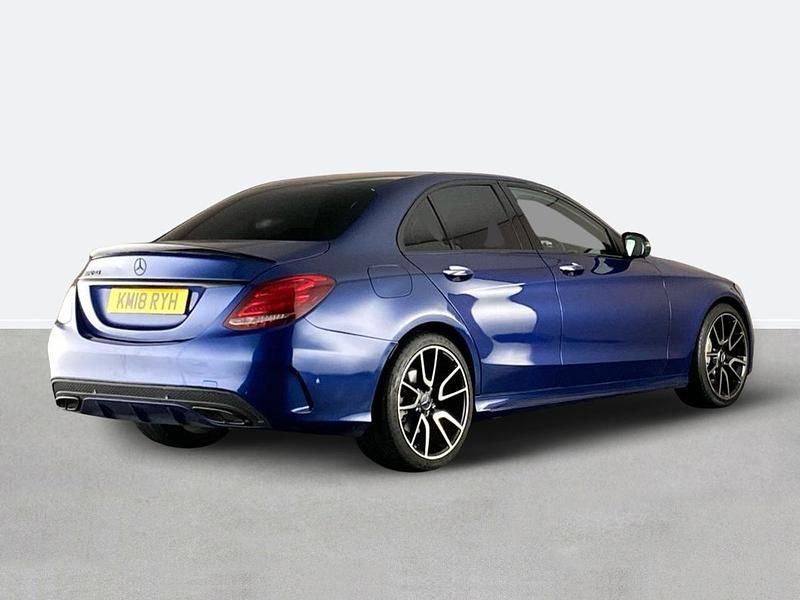 Used Mercedes C250 AMG Line Premium Plus 2018 Blue Sedan