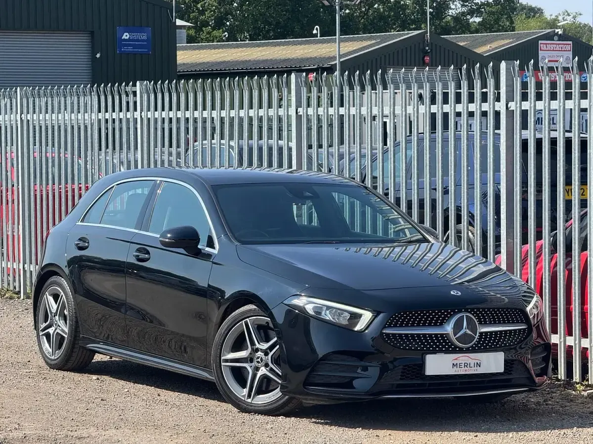 Used Mercedes A250 AMG line 2019 Black Hatchback