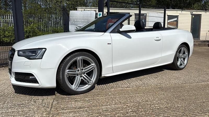 White Used 2014 Audi A5 Cabriolet S-Line Cabriolet | £9,995 (A bit pricey) - Image 1/4