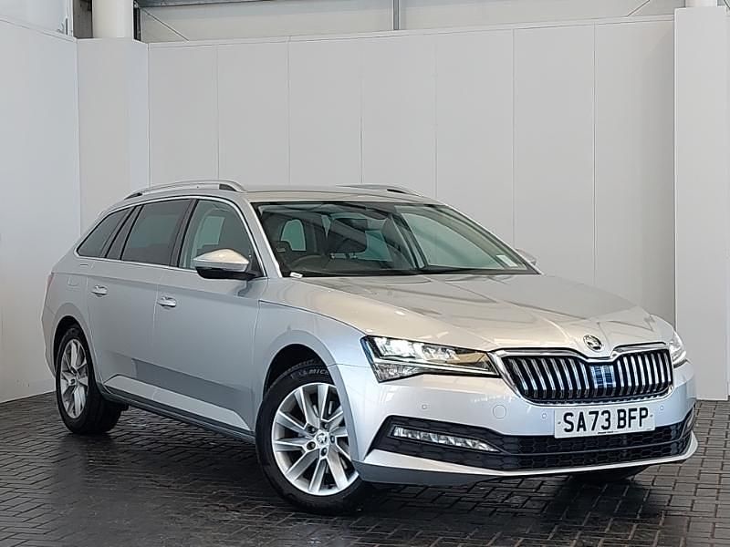Silver Used 2023 Skoda Superb SE Technology Estate | £25,998 (Expensive) - Image 1/4