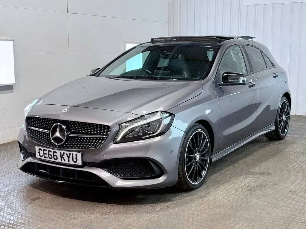Used Mercedes A180 AMG line 107 HP (78 kW) 2016 Grey Hatchback
