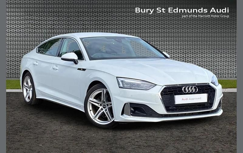 White Used 2023 Audi A5 Sportback Sport Hatchback | £25,692 (Good price) - Image 1/4