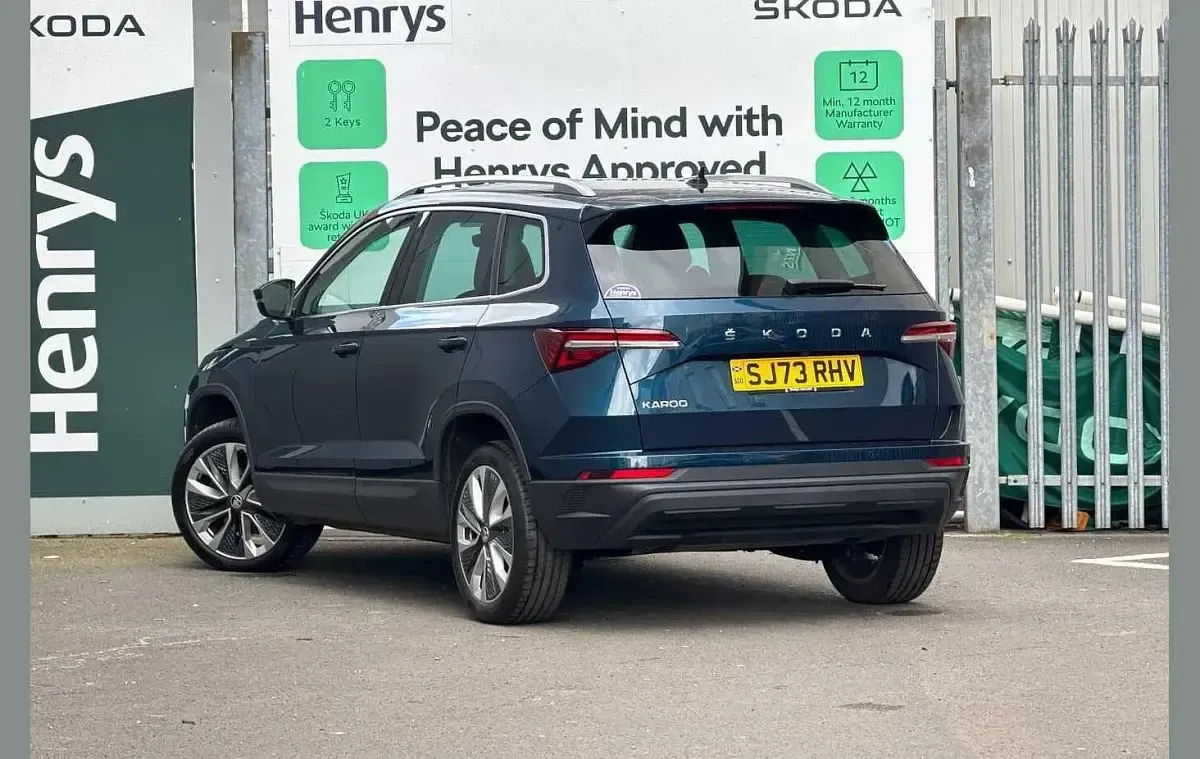 Gebraucht Skoda Karoq SE L 150 PS (110 kW) 2023 Blau SUV
