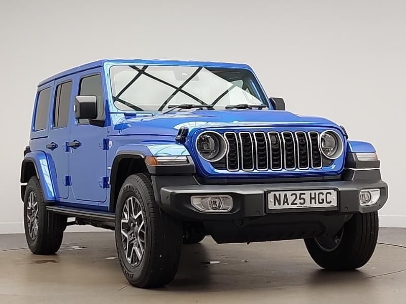 Pearl coat hydro blue New 2025 Jeep Wrangler Sahara SUV | £49,998 (Good price) - Image 1/4