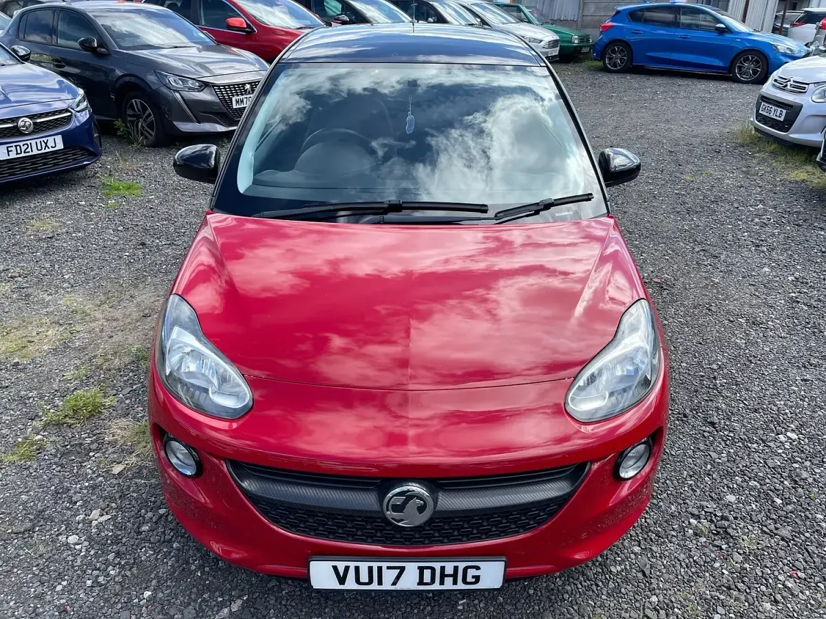 Used Vauxhall Adam S 70 HP (51 kW) 2017 Red Hatchback