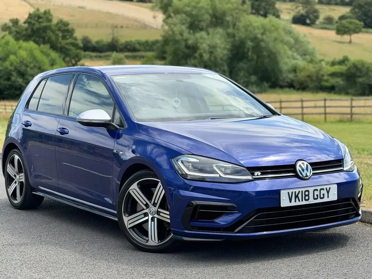 Used VW Golf VII R 310 HP (228 kW) 2018 Blue Hatchback