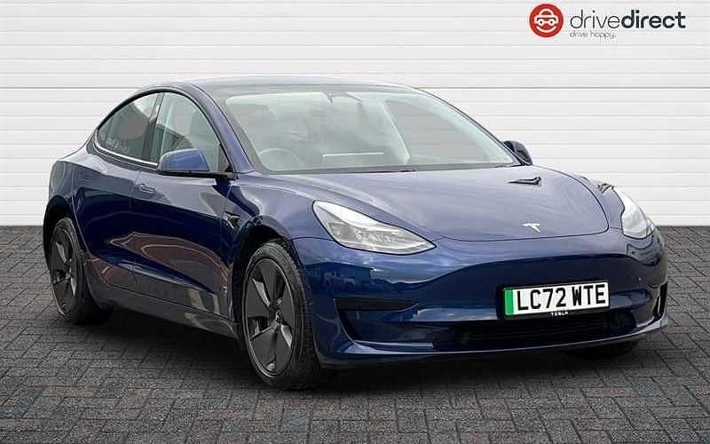 Blue Used 2022 Tesla Model 3 RWD Sedan | £19,200 (Fair price) - Image 1/4