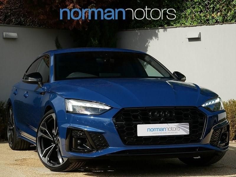 Blue Used 2023 Audi A5 Sportback Black Edition Hatchback | £31,995 (A bit pricey) - Image 1/3