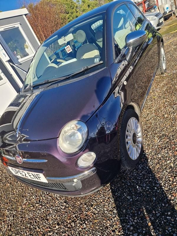 Used Fiat 500 Lounge 69 HP (50 kW) 2012 Purple Hatchback
