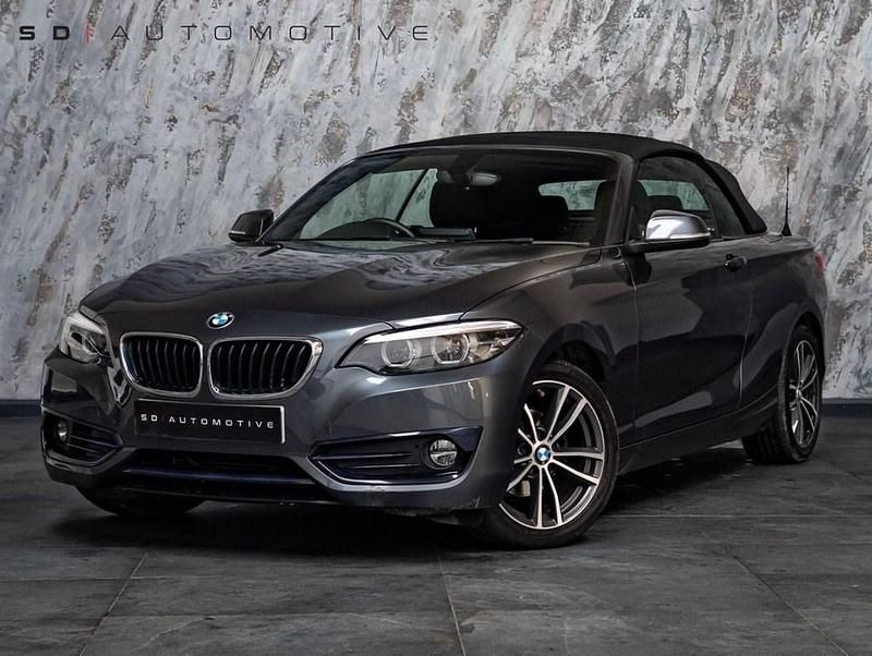 Used BMW 218 Sport Line 136 HP (100 kW) 2018 Grey Cabriolet
