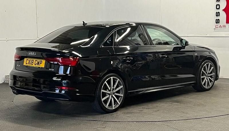 Used Audi A3 Black Edition 150 HP (110 kW) 2018 Black Sedan