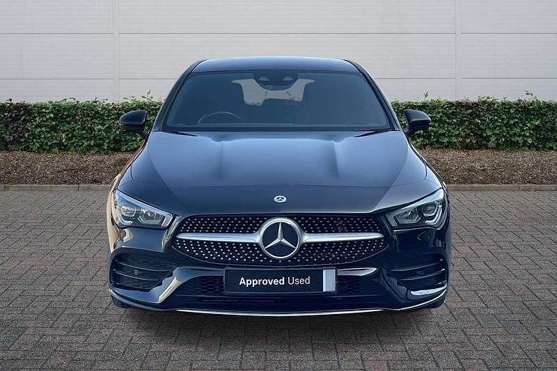 Used Mercedes CLA220 AMG Line Premium 2021 Cosmos black metallic Sedan