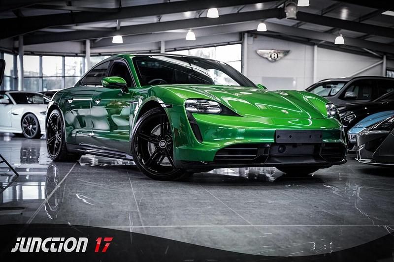 Used Porsche Taycan Performance Package 500 kW (680 HP) 2020 Green Sedan