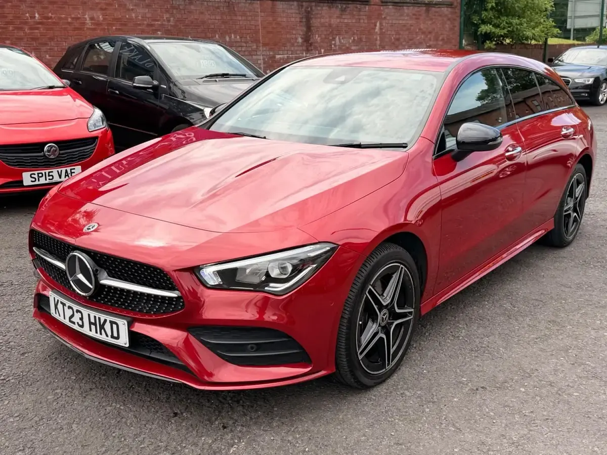 Used Mercedes CLA250e Shooting Brake AMG line 2023 Red Estate