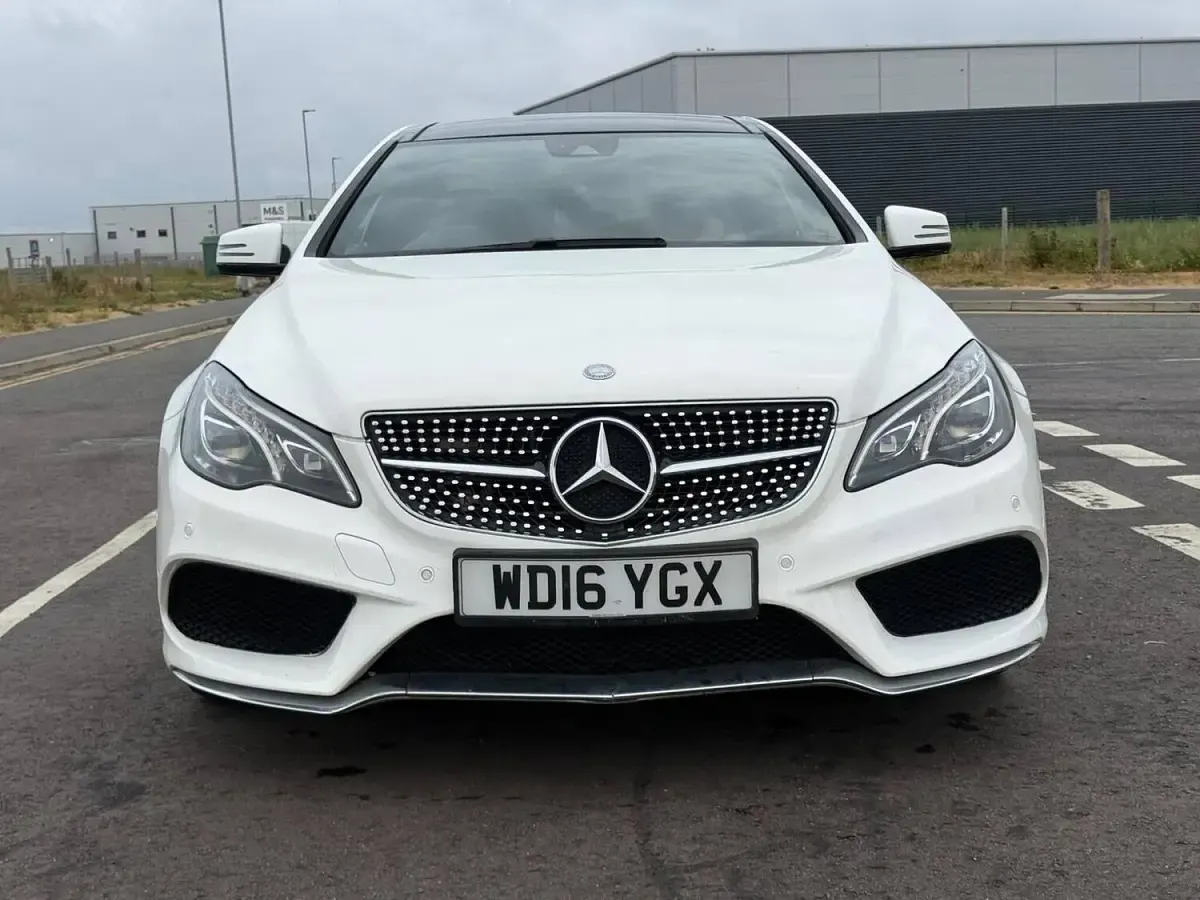 Used Mercedes E220 AMG line 2016 White Coupe