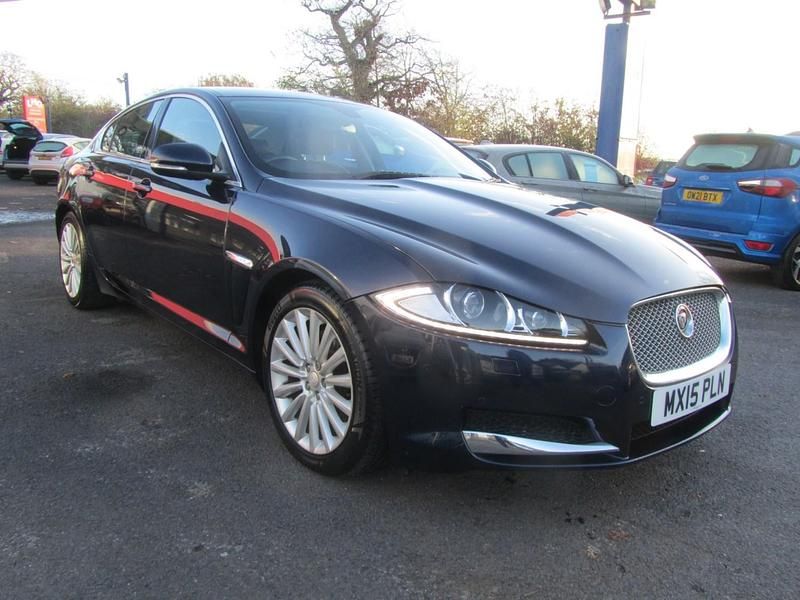 Blue Used 2015 Jaguar XF Luxury Sedan | £6,795 (Fair price) - Image 1/4
