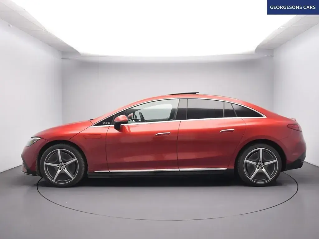 Used Mercedes EQE350 AMG line 214 kW (292 HP) 2022 Red Sedan
