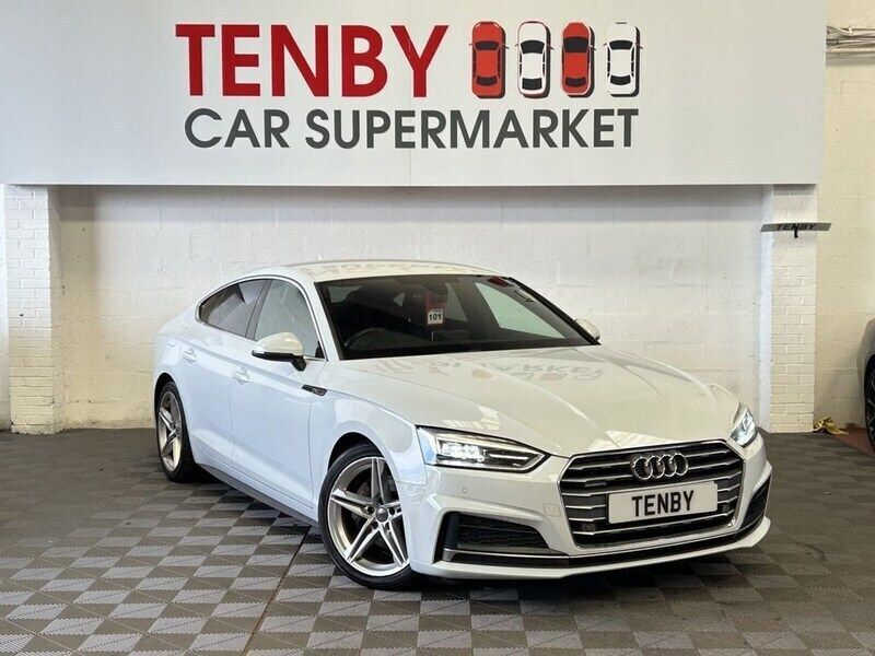 White Used 2017 Audi A5 Sportback S-Line Hatchback | £14,796 (Fair price) - Image 1/4