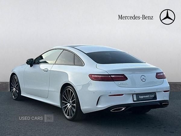 Used Mercedes E300 AMG line 258 HP (189 kW) 2023 White Coupe