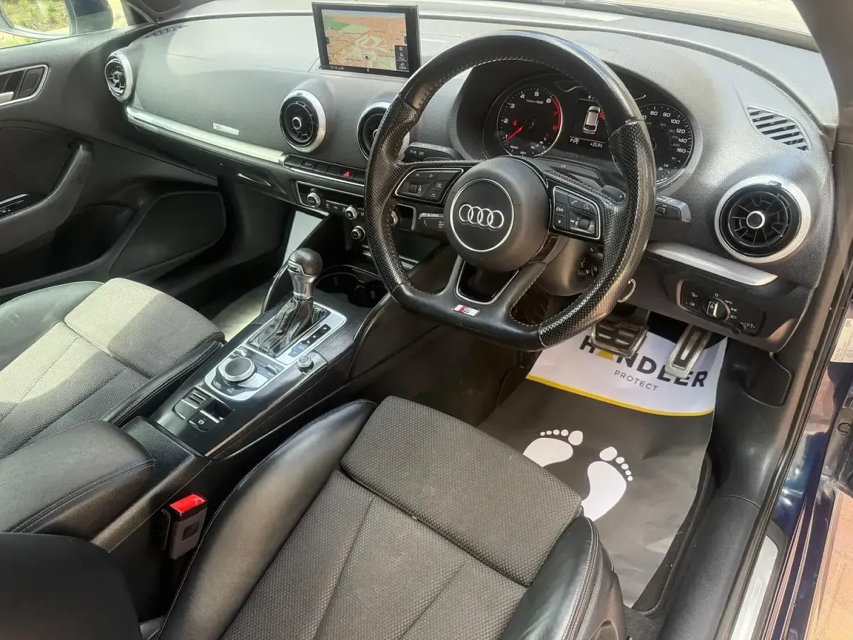 Used Audi A3 S-Line 190 HP (139 kW) 2017 Blue Hatchback