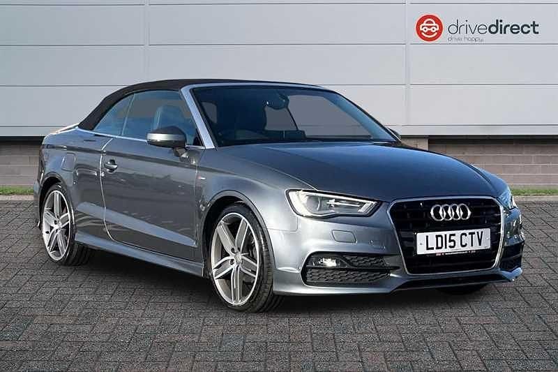 Grey Used 2015 Audi A3 Cabriolet S-Line Cabriolet | £11,750 (Fair price) - Image 1/4