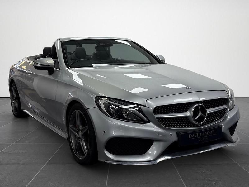 Used Mercedes C220 AMG line 2017 Silver Cabriolet