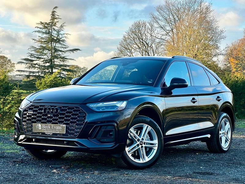 Black Used 2022 Audi Q5 Sportback S-Line SUV | £31,999 (Good price) - Image 1/3